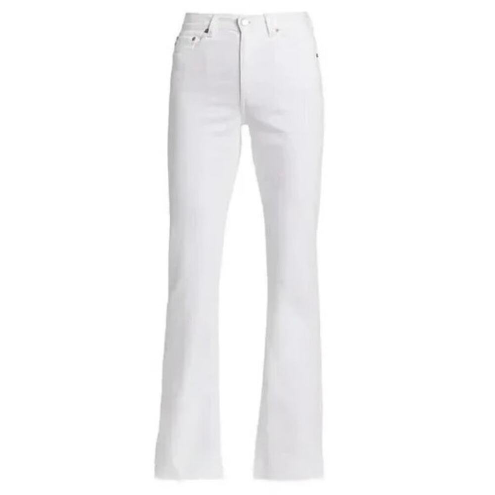 AG‎ Adriano Goldschmied The Jodi High-Rise Slim Flare Jeans White 30R